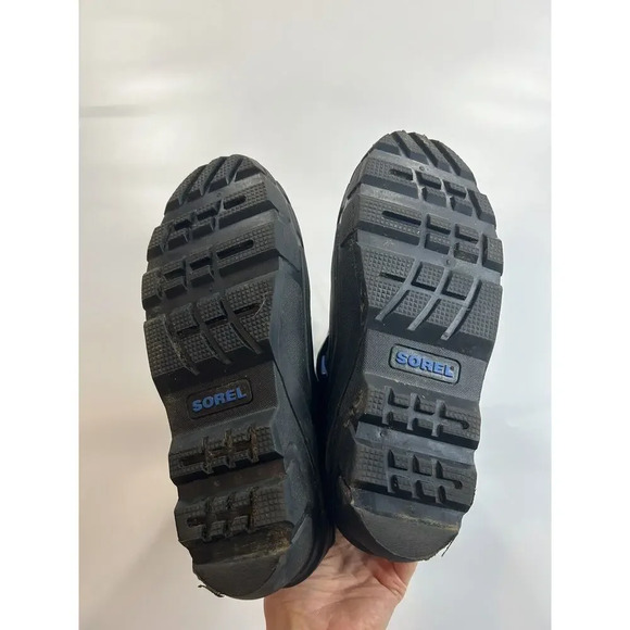 Sorel Boots Womens 7 Black Blue Nylon Insulated Liners Snow Winter Skiing - Picture 5 of 6